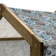 thumbnail image 5 of Garden Art Pet House, Botanical Roses Bouquet with Impressionist Shabby Form Design, Outdoor & Indoor Portable Dog Kennel with Pillow and Cover, 5 Sizes, Cadet Blue Pale Pink, by Ambesonne, 5 of 5