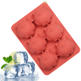 thumbnail image 1 of Molde de silicona para cubitos de hielo - Rojo coral - Búho MFZFUKR CPB-US-CJZ227-7, 1 of 5