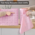 thumbnail image 4 of Beartech Microfiber Cleaning Cloth Roll,80 Pack Cleaning Towels,Lint Free Rags Paper Towels & Tear Away Reusable Towels,Washable Shop Rags Car wipe Cloth,Wash Cloths Dish Rags for Car Kitchen Window, 4 of 7