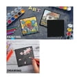 thumbnail image 5 of 12pcs Coasters Bulk 4 Inch Square Black Stone Coaster Handmade Drink Bar Coasters with Shelves, 5 of 5