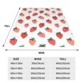 thumbnail image 3 of Sikiie Hand Drawn Strawberry Ultra-Soft Micro flannel Blanket Luxury All Seasons Warm Blanket for Bedding Sofa and Travel (4 sizes)-40"x30", 3 of 7
