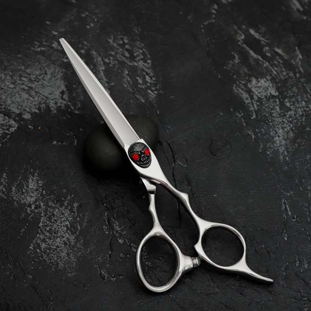 Tijeras de cabellero de material acero inoxidable Peluquería Texturización Corte de cabellero Tijeras de adelgazamiento profesionales afiladas antioxidantes - Corte de negra Yinane Tijeras para cortar cabello