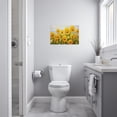 thumbnail image 5 of ZHONGYUTONG Sunflower Pictures Wall Decor Yellow Floral Wall Art for Kitchen Bathroom Blossom Sunflower Canvas Painting Farmhouse Bedroom Home Decor Frame (12.00" x 18.00"), 5 of 6