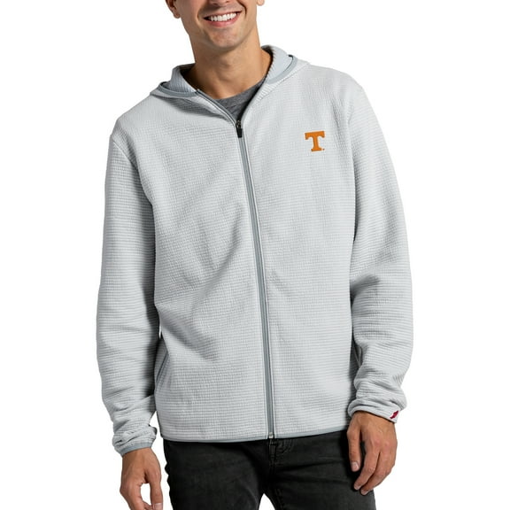 Men's League Collegiate Wear Gray Tennessee Volunteers Summit Full-Zip Hoodie