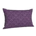 thumbnail image 2 of Kll Retro Florals Purple Pillow Covers Envelope Closure,Super Soft And Cozy Fuzzy Fleece Pillow Case Cover 20"X30", 2 of 9