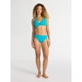 thumbnail image 3 of Time and Tru Women's and Women's Plus Ribbed Twist Front Bikini Top, Sizes XS-2X, 3 of 6
