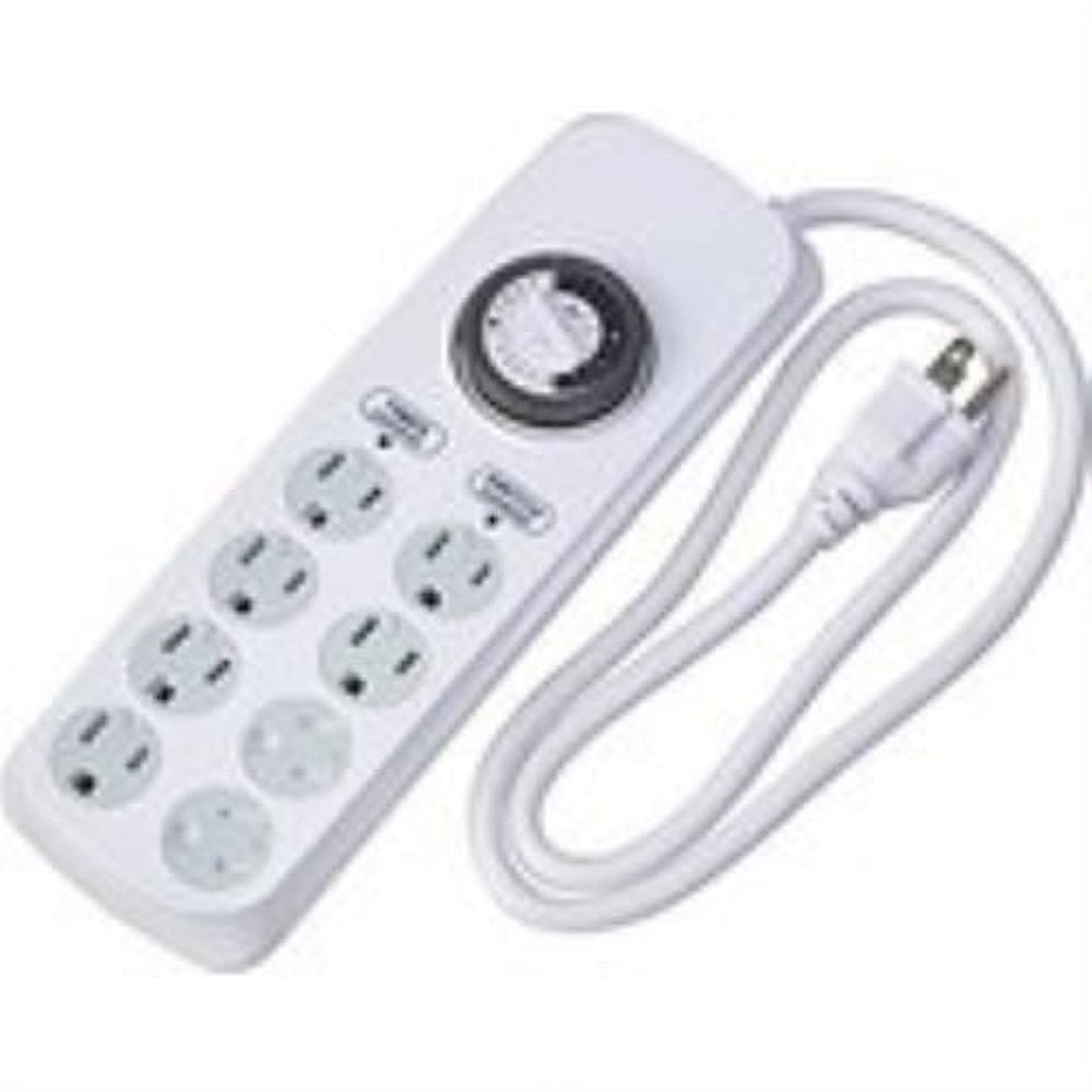 Woods Indoor 8 Outlet Timer Power Strip 125 Volts