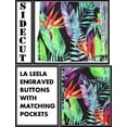 thumbnail image 7 of LA LEELA Men's Hawaiian Shirts Short Sleeve Button Down Shirt Men's Vacation Shirts Summer Beach Casual Aloha Shirts for Men Funny M Tropical Pinnate, Black, 7 of 7