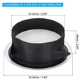 thumbnail image 2 of Unique Bargains 6 Inch Round Air Vent, Ceiling Diffuser Grill Cover ABS Louver Soffit Vent with Screen White, 2 of 5