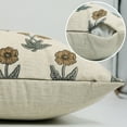 thumbnail image 3 of Soft Linen Blend Pillow Covers , Hand Block Prints , 20"X20" By Fabdivine, Kirti, 3 of 9