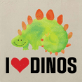 thumbnail image 4 of Inktastic Dinosaur I Love Dinos Prehistoric Jurassic Animal Tote Bag, 4 of 5