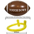 thumbnail image 2 of GIFTEXPRESS 40" Giant Jumbo Inflatable Football with Tee Set for Football Party, Gameday, and Football-Themed Party, Sport Party Decorations, Super Fun Football Games for Kids and Adults, 2 of 5