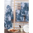 thumbnail image 2 of Navy Blue Ombre Kitchen Dish Towels for Drying Dishes Set of 2, Gradient Abstract Art Vintage Waffle Weave Microfiber Hand Tea Bathroom Towels Quick Dry & Absorbent Towel 15.7x23.6, 2 of 7