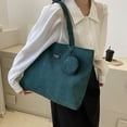 thumbnail image 4 of Bolso Mano Pana para Mujer Bolso Informal Plegable Gran Capacidad (verde), 4 of 9