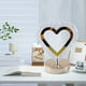 thumbnail image 5 of Lámpara de mesa LED moderna de cristal con forma de corazón | Luz de lectura nocturna regulable | 3 temperaturas de color | Lámpara de escritorio recargable para dormitorio y habitación infantil, 5 of 5