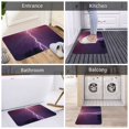 thumbnail image 5 of Rateoe Thunderstorm Violet Purple Pattern Flannel Door Mat Indoor Outdoor Entrance, Waterproof All-Weather Doormat,Fade Resistant, Low Profile Entryway Mat 16x24in, 5 of 7