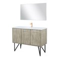 thumbnail image 2 of Lancy 48 in W Rustic Acacia Bath Vanity, Cultured Marble Top, Faucet Set and 43 in Mirror, 2 of 6