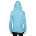 thumbnail image 3 of J America Ladies' Cosmic Contrast Fleece Hood - JA8616, 3 of 4