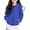 Blue, variant on Girls Hooded Sweatshirt Kids Zip Up Jacket Warm Pullover with Straight Sleeves Casual Outerwear for Teen Boys and Girls Zip Up Hoodie Black,7-8 Years