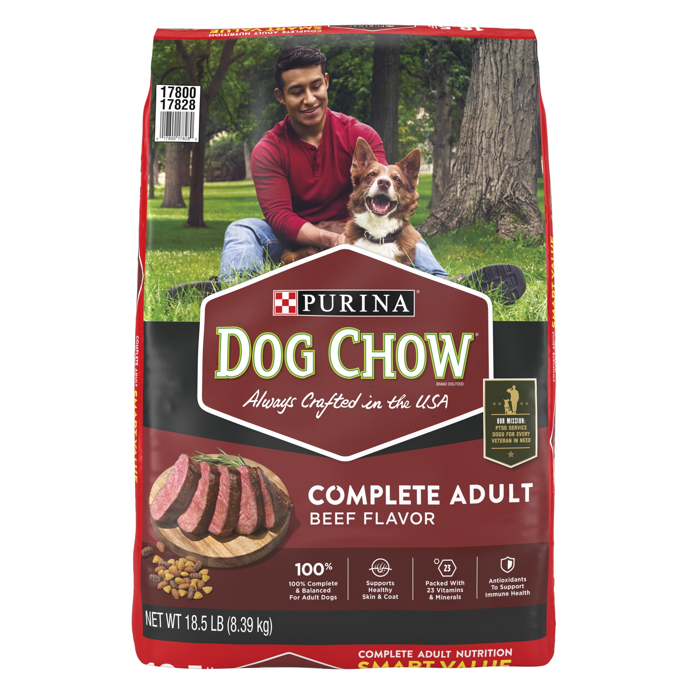 Maestro Ajustarse rival Purina Dog Chow Complete Adult Dry Dog Food Kibble Beef Flavor, 46 lb. Bag  - Walmart.com