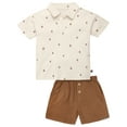 thumbnail image 2 of Modern Moments by Gerber Toddler Boy Jonny Collar Shirt and Short Outfit Set, 2-Piece, 12 Months - 5T, 2 of 10