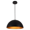 thumbnail image 3 of Elegant Lighting Circa Collection Pendant D11.5in H6.5in Lt:1 Black Finish, 3 of 5