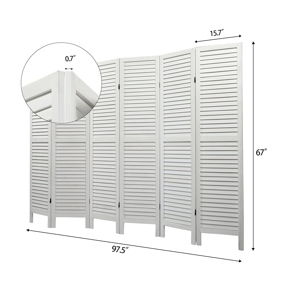 Kadyn Wall Divider for Home, Indoor Divider Screen for Dining Room, Room Screen for Dining Room, Old White
