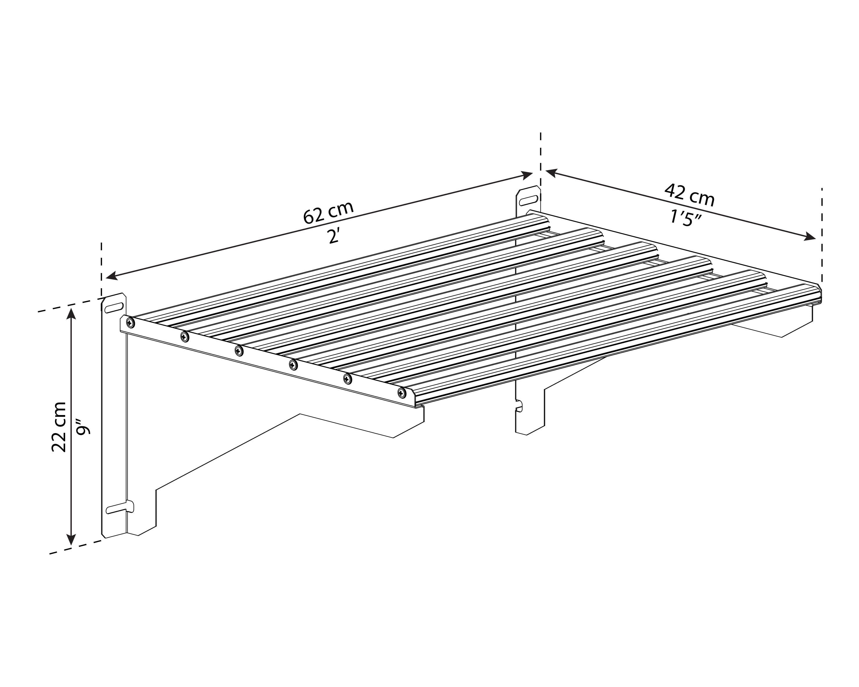 Palram - Canopia Heavy Duty Greenhouse Shelf Bundle (4 Shelves)