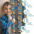 thumbnail image 3 of Blackout Kids Curtains,Cartoon Construction Vehicles Hearts Childrens Insulated Curtains Set Of 2,Bedroom Essentials,Toddler Room Decor 42"x54", 3 of 5