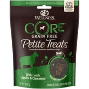 Wellness CORE Petite Treats Soft and Crunchy Dog Treats for Small Dogs, Grain Free, Training Treats, Healthy, Natural, Low Calorie, High Protein