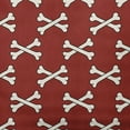 thumbnail image 2 of Simply Daisy 16" x 16" Cross Bones Decorative Throw Pillow, Maple Red, 2 of 4