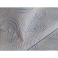 thumbnail image 3 of Ambesonne Abstract Quilted Coverlet 3 Pcs, Circular Lines Geometric, King Size, Violet Blue Warm Taupe, 3 of 4