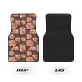 thumbnail image 2 of Honeii Beautiful Fox Print Car Foot Mat Four-Piece Set - Front & Rear Universal Car Floor Mats for SUVs, Trucks, Sedans, 2 of 7
