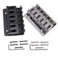 thumbnail image 1 of A Set Top Load Concave Saddle 6 String Electric Guitar Bridge Bridge for Electric Guitar Black, 1 of 7