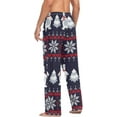 thumbnail image 3 of FREEAMG Men's Pajama Pants with Pockets Loose Lounge Sleepwear Long Pjs Bottoms, 3 of 4
