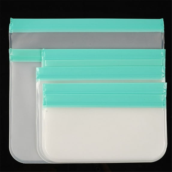 5Pcs Vegetables Reusable Toiletries Travel Bottles Fruit Food Preservation Bag Travel Toiletry Bag Security Liquid Bag Keep Fresh GREEN 5PCS