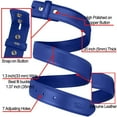 thumbnail image 5 of Falari Replacement Leather Dress Belt Strap Without Buckle Snap on Strap 33mm fit 35mm Buckle - Royal XL, 5 of 7