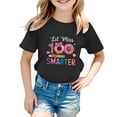 thumbnail image 3 of YM Toddler Tshirts Girls 2t 100th Day Of School Graphic Short Sleeve 100 Days Of School Casual Girls Clothes Toddler Clothes for Girls, 3 of 5