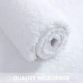 thumbnail image 3 of Buganda Microfiber Bathroom Rugs (20x30, White) Shaggy Soft and Absorbent, Non Slip, Thick Plush, Machine Washable Bath Mat and Bath Rugs for Bathroom, 3 of 6