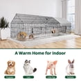 SINGES Large Metal Chicken Coop, 130''x40'' Chicken Cage Hen House with