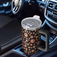 thumbnail image 6 of OBREWU Red Dog Art Footprint Tumbler with Handle and Lid,Red Dog Art Footprint 40oz Double Wall Vacuum Insulated Tumbler,Cups Gift for Women and Men, 6 of 7