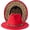 Square Buckle-red Leopard, variant on Women Two Tone Wide Brim Fedora Felt Panama Hats Classic Belt Buckle