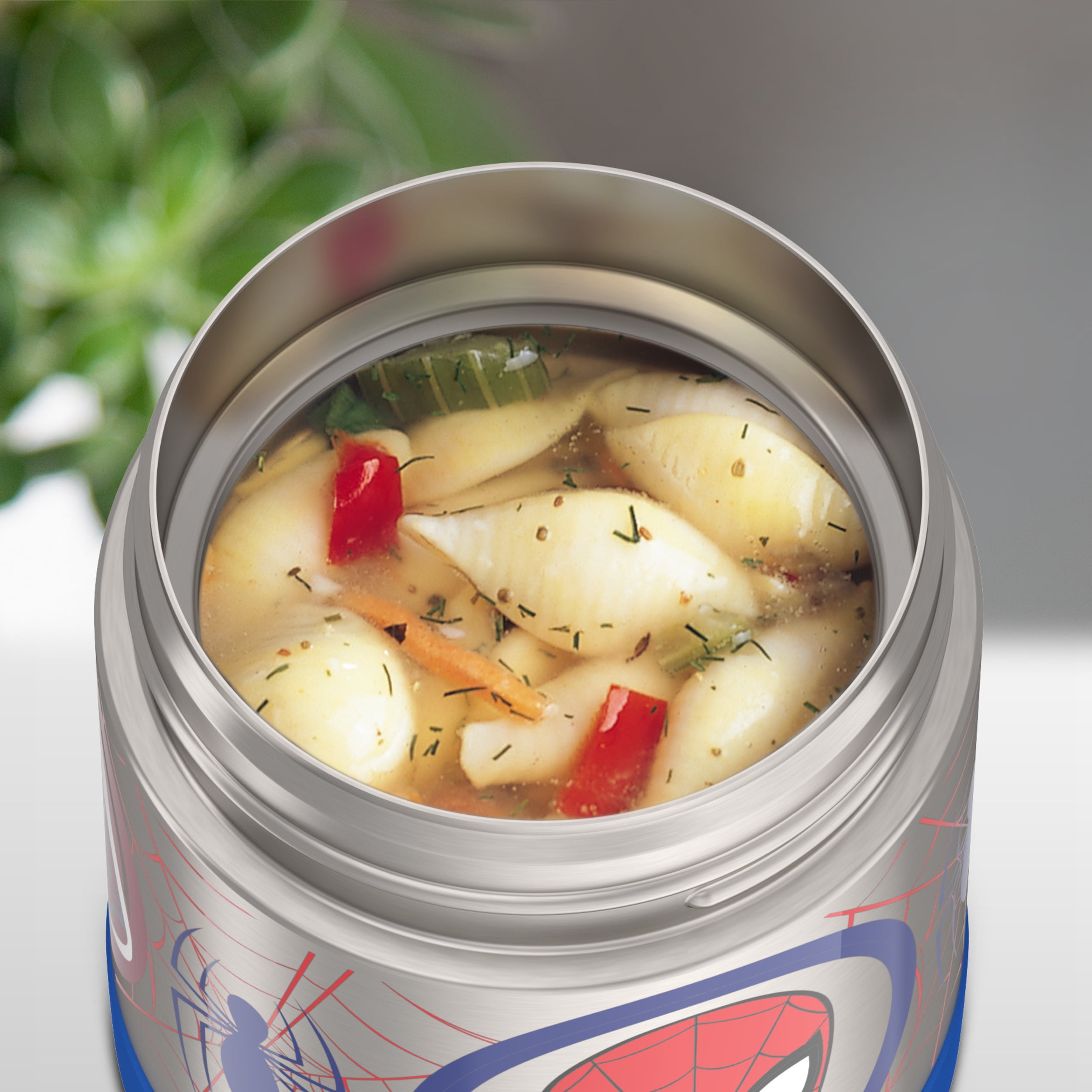 Thermos Kids Stainless Steel Vacuum Insulated FUNtainer Food Jar, 295 ml, Spiderman, Black, F30021SP