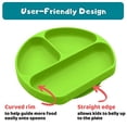 thumbnail image 6 of Silikong Suction Plate for Toddlers | BPA Free, 100% Food-Grade Silicone | Microwave, Dishwasher and Oven Safe | Stay Put Divided Baby Feeding Bowls and Dishes for Kids and Infants, 6 of 9