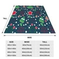 thumbnail image 3 of Fuzoiu Christmas Print Ultra-Soft Micro Fleece Blanket,All Seasons Flannel Throw, Lightweight Blanket for Bed, Sofa, Couch, Movie Night, Camping, and Travel-40"x30", 3 of 7