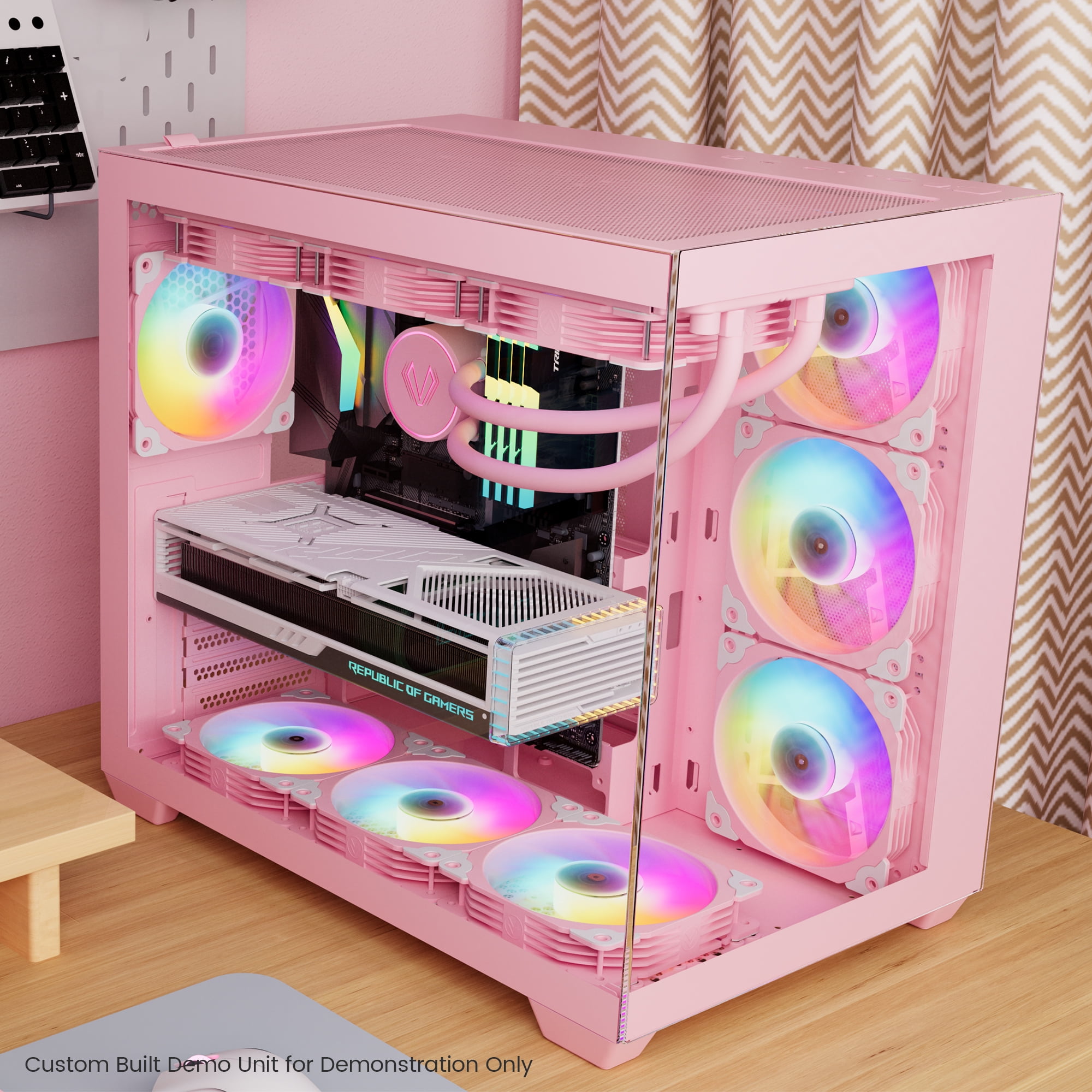 Vetroo AL900 ATX PC Case with 270° Full View Tempered Glass, Pre