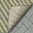 thumbnail image 6 of Well Woven Medusa Kesia Modern Striped Green 2'7" x 9'10" Runner Indoor Outdoor Rug, 6 of 7