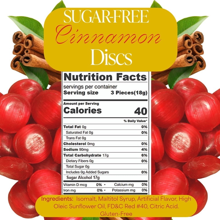 SweetGourmet Cinnamon Discs Hard Candy 1 Pound Bulk - Walmart.com