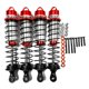 thumbnail image 1 of Vogacara Amortiguador trasero delantero liso de aleación de aluminio RCGOFFLOW 4 Uds para 1/10 Rc amortiguador trasero delantero MAXX Kits de construcción modelo Rojo, 1 of 6