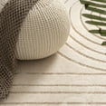 thumbnail image 3 of Paco Home Designer Rug with Hand Carved Lines and Arc Pattern, 3 of 6